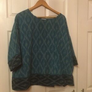 Pure Jill by J. Jill. 100% size 2XL Cotton Blue Top